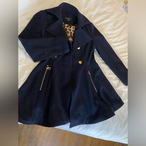 Navy Blue Coat Laundry by Shelli Segal